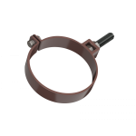 Хомут трубы универсальный, удлиненный L=140мм ПВХ, коричневый ТехноНиколь