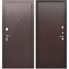 Дверь металлическая Тайга 9 см Медный Антик металл/металл 860*2050 правая