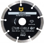 Алмазный диск сегментный по бетону и камню GRAFF 125х10х2.0х22,23 мм