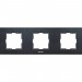 Рамка 3-х постовая  универсальная темно-серая WKTF08032DG-BY Panasonic — купить в Ярцево: цена за штуку, характеристики, фото