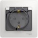Купить Розетка с заземляющим контактом Schneider Electric Glossa GSL000148 (IP44, белая) в Ярцево в Интернет-магазине Remont Doma