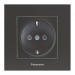 Купить Розетка с заземлением темно-серый (узел) WKTT02022DG-BY Panasonic в Ярцево в Интернет-магазине Remont Doma