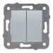 Выключатель 2-кл проходной серебро WKTT00112SL-BY Panasonic Выключатели- Каталог Remont Doma