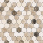 <span class='first-world'>Мозаика</span> из стекла и натурального камня Pietra Mix 1 MAT hex 18x30х6 (295x305)