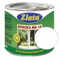 Краска МА-15 белая 5,5 кг "Zlata" Азов