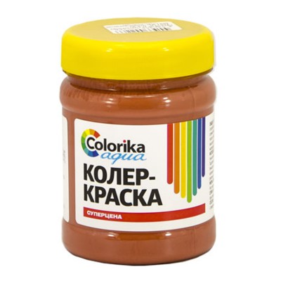 Колер-краска "Colorika aqua" красно-коричневая 0,3 кг