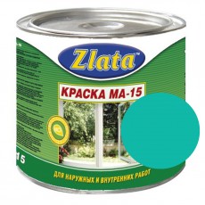 Краска МА-15 бирюзовая 5,5 кг "Zlata" Азов