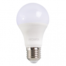Лампа светодиодная Ресанта LL-R-A60-11W-230-6K-E27 (груша, 11Вт, холодный свет Е27) 