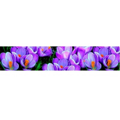 Кухонный фартук   ФФ  600*2000*1,5 мм Крокусы цветы
