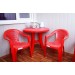 Купить Кресло пластиковое "Фламинго" красное в Ярцево в Интернет-магазине Remont Doma