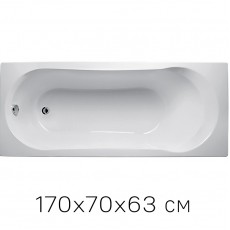 Ванна на раме 1Marka Libra 170x70, без фронтальной панели, БЕЗ сифона