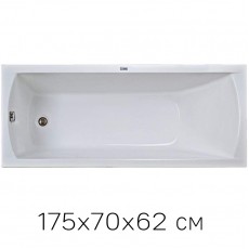 Ванна на раме 1Marka  Modern 175x70, без фронтальной панели, без слива-перелива