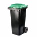 Бак для мусора 120л на колёсах серо-зеленый (М4603): цены, описания, отзывы в Ярцево