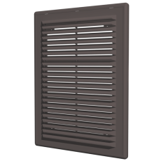 Решетка вентиляционная вытяжная АБС 183х253, коричневая 1825Р 